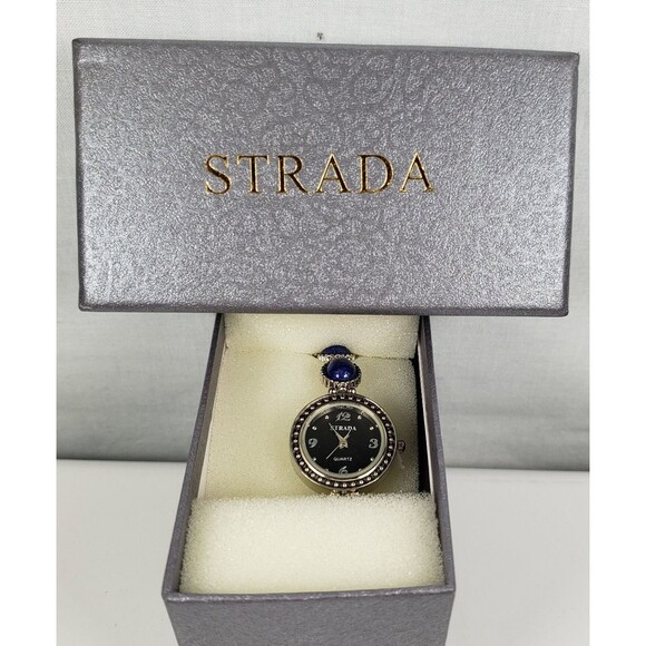 Woman\'s Stainless Steel Water Resistant Watch With Lapis Lazuli Stone 7 1/2 inch main image 13